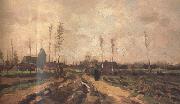 Vincent Van Gogh Landscape with Church and Farms (nn040 oil painting picture wholesale